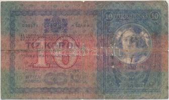 1904. 10K szerb felülbélyegzéssel T:III-