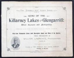 cca 1900 Gems of the Killarney Lakes and Glengarriff their scenary and antiquítes, nyomtatvány tele fotókkal, kissé elázott, pp.: 22x29cm