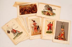 1894 Nyomtatványok , Szilágyi Sándor A Magyar Nemzet Történetéhez c. könyvből, vegyes minőségben, 11db, 25x16cm