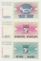 Bosznia-Hercegovina 1992. 10D-1000D (8x) T:I,I-
Bosnia and Hercegovina 1992. 10 Dinara - 1000 Dinar...