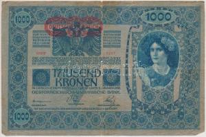 1902. 1000K (7x) mind "DEUTSCHÖSTERREICH" felülbélyegzésel, és egy kivételével mindnél min...