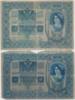 1902. 1000K (4x) mind "MAGYARORSZÁG" felülbélyegzéssel T:III-,IV