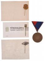 1964. "Munkásőr" Br kitüntetés mellszalagon + 1970. "Belker 5 év törzsgárda" zom...