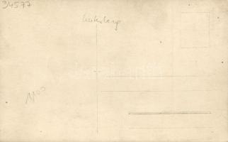 Világháborús magyar katonák erdei vasútnál / K.u.K. Hungarian soldiers by a forest railroad, photo