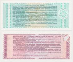 Argentína 1987-1991. 1A-100A (5x) közte "Provincia de Tucuman", "Provincia de Salta&q...