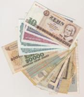 30db-os vegyes külföldi bankjegy tétel, közte India, NDK, Weimari Köztársaság T:vegyes 30pcs of various banknotes, including India, GDR, Weimar Republic C:mixed