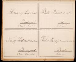 1905 Magyar és német levelezés irodai munkálatok és könyvviteli dolgozatok 1904-1905, IV. ker. Női K...