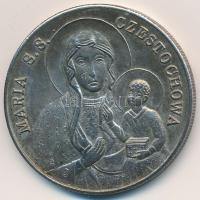 Lengyelország DN "II. János Pál pápa / Czestochowai Madonna" fém emlékérem (35mm) T:2
Pol...
