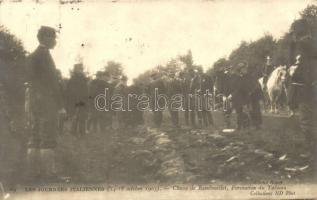 1903 Les Journees Italiennes. Chasse de Rambouillet, Formation de Tableau / hunting session, Victor Emmanuel III of Italy