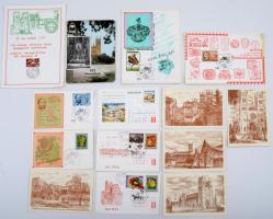 cca 1975-85 Fót városával kapcsolatos nyomtatványok, levelezőlapok vegyesen, összesen 15 db.