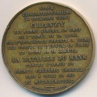 Franciaország 1871. "Le Mans-i csata" fém emlékérem. Szign.: Herluison (36,5mm) T:2,2- ph....