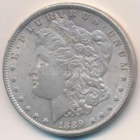 Amerikai Egyesült Államok 1889. 1$ Ag "Morgan" T:2 ph. USA 1889. "Morgan" Dollar Ag C:XF edge error