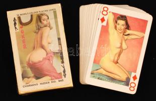 Erotikus kártya az 1960-as évekből, eredeti dobozában