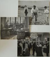 3db Filmforgatás Werkfotó a 40-es évekből, Ajtay, Tolnay, Jávor