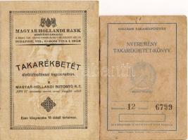 2db Takarékbetétkönyv