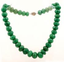 Aventurin nyaklánc ezüst(Ag) kapoccsal, h: 45 cm