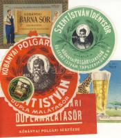 6db különféle söröscimke