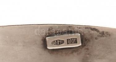 Kövekkel díszített ezüst(Ag) karkötő, jelzett, br: 20,7 g