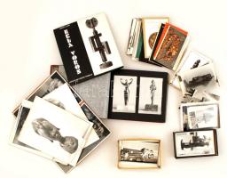 cca1970  Különféle szobrokról fotók, nyomtatványok, stb, kb 200 db