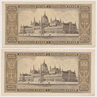 1946. 100.000.000P (4x) sorszámkövetők két ugrással T:I,I-