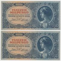 1946. 10.000MP (4x) sorszámkövetők T:I,I-