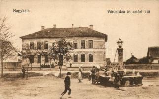 Nagykáta, Városháza, Artézi kút