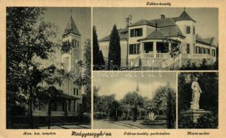 Medgyesegyháza, Római katolikus templom, Telbisz kastély, Mária szobor, kiadja Zsiros Mihály  (EK)