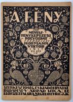 1917 A Fény. Művészfényképezési folyóirat. Szerkeszti Hoffmann Viktor. XII. évf. 2. szám. Kozma Lajos által tervezett szecessziós borítóval. A kötés fellazult, a lapok kijárnak.