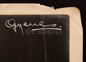 Juan Gyenes, Gyenes János (1912-1995) fotóművész nagyméretű, aláírt képe Muráti Lili (1912-2003) szí...