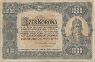 1920. 1000K "Orell Füssli Zürich" T:III Adamo K36