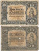 1920. 1000K "Orell Füssli Zürich" (2x) T:III,III-,IV Adamo K36