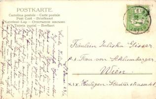 Fröhliche Weihnachten / Christmas gingerbread romance, humour, litho