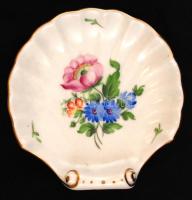 Herendi virágmintás kis tálka, kézzel festett, jelzett, hibátlan, 10×10 cm