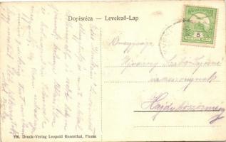 Parobrod Hrvatska, Crikvenica; Druck und Verlag Leopold Rosenthal / Croatian steamship