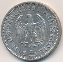 Német 3. Birodalom 1935A 5M Ag "Hindenburg" T:2,2-
German Third Reich 1935A 5 Marks Ag &q...