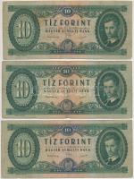 1949. 10Ft (3x) T:III,III-