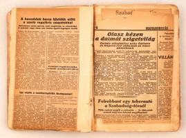 cca 1941 A kor Bácskával l kapcsolatos  újságkivágásai   füzetbe ragasztva, több száz oldal érdekes anyag, 24x17cm