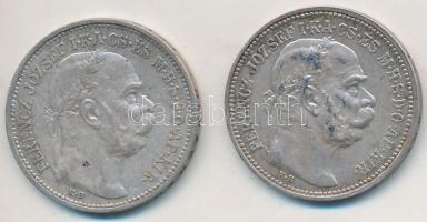 1912KB 1K Ag "Ferenc József" (2x) T:2