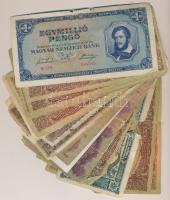 30db-os vegyes magyar pengő bankjegy tétel, közte több gyenge tartású T:vegyes