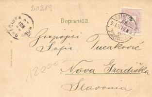 1898 Oroslavje, Oroslavja; Grad Oroslavje, Art Nouveau, floral, litho (worn edges)