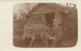 1916 Kanzlei K.u.K. Infanterieregiment No. 61. / WWI K.u.K. military, soldiers, camp office, photo (EB)