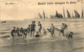 Fano, Sul Mare! spiaggia / beach, bathing people