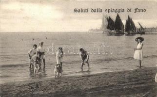 Fano, spiaggia / beach, bathing people (EK)