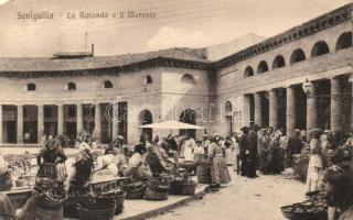 Senigallia, La Rotonda, Mercato / square, market, merchants (EK)