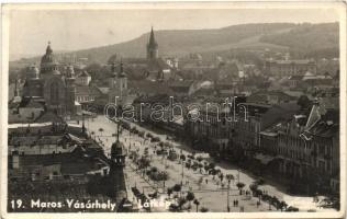 Marosvásárhely, Targu Mures; Főtér, Görög keleti, Katolikus és Református templomok / main square, orthodox, catholic and calvinist churches (EK)