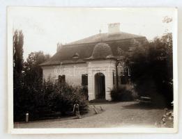 cca 1930 Darócz-i (Felvidék) kastélyfotó, 6x8cm