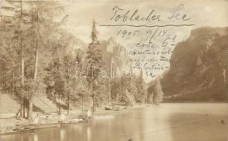 1905 Toblaco, Toblacher See (Tirol)  photo