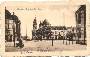 Cegléd, Református templom tér, kiadja Sarik Gyula