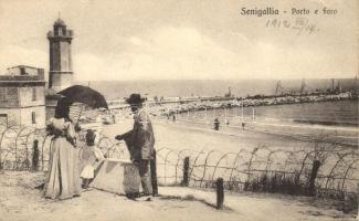 Senigallia, Porto e faro / port (small tear)