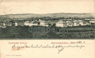 Marosvásárhely, Targu Mures; Gyalogsági laktanya, kiadja Holbach Ede / infantry barracks (EK)